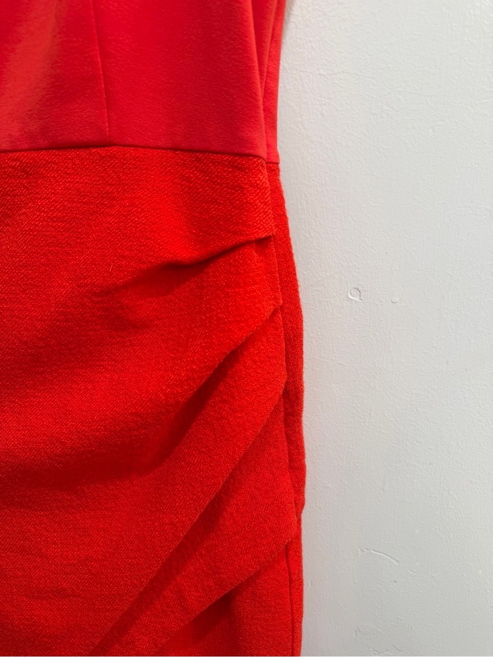 Anthropologie Maeve Red Square Neck Ruched Back Cutout Slit Maxi Dress Size 2 - Picture 9 of 13